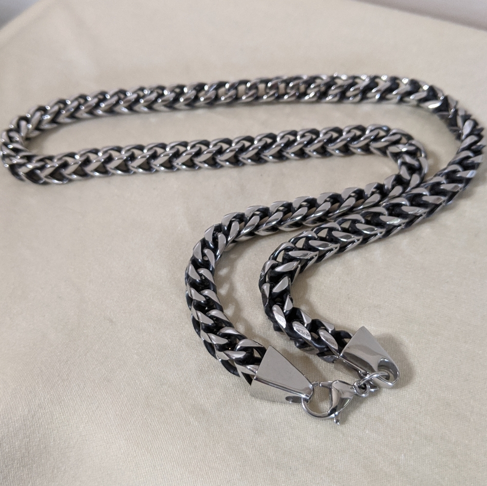 Men's Stainless Steel Franco Chain Necklace